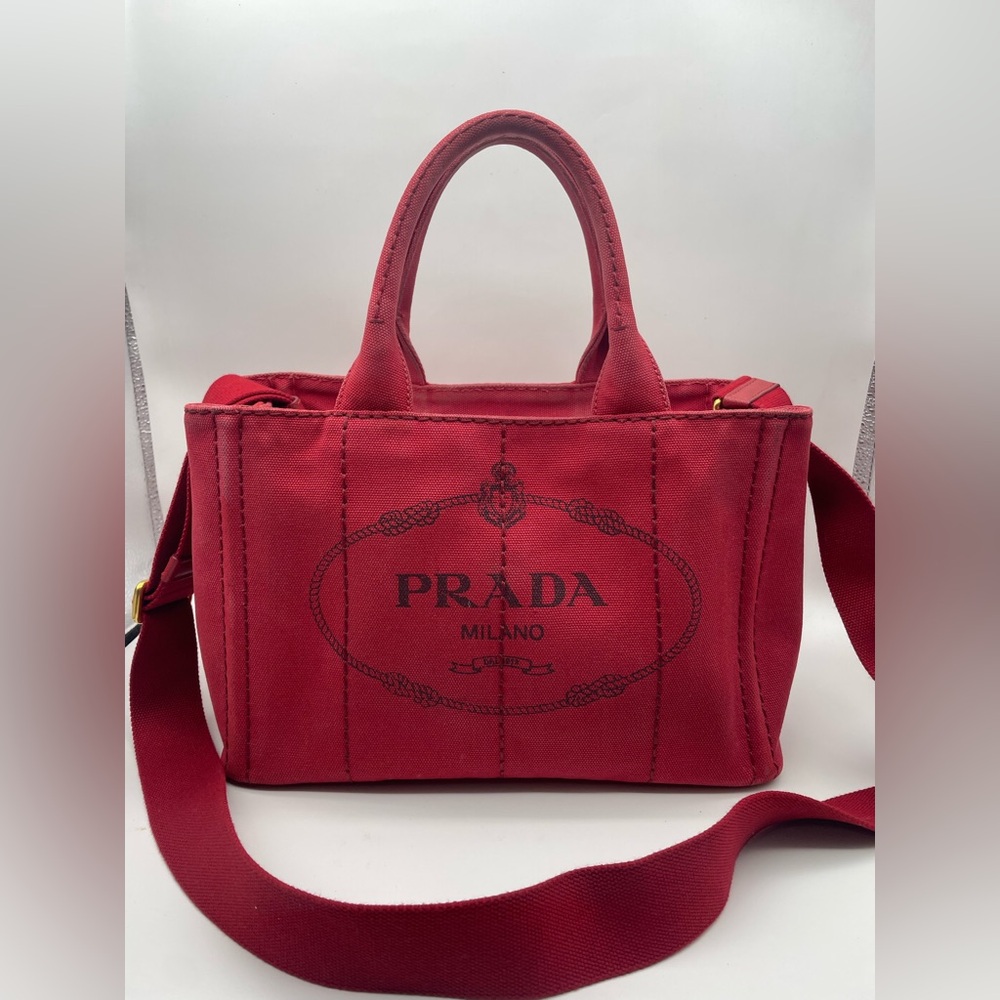 Prada Canapa Two Way Bag - Picture 1 of 15